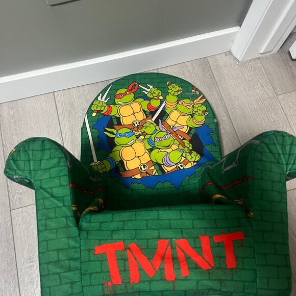 TMNT Teenage Mutant Ninja Turtles Kids Chair Vintage Foam 21" x 17.5" vintage - Picture 16 of 16